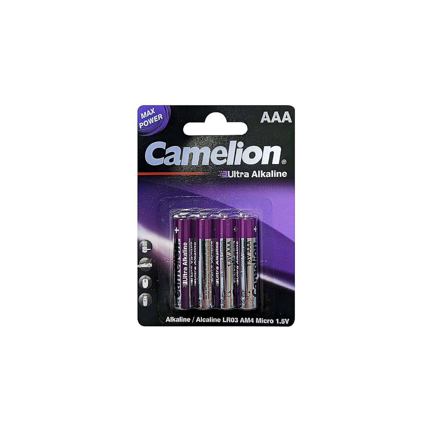 Camelion AAA Ultra Alkaline Blister Pack of 4