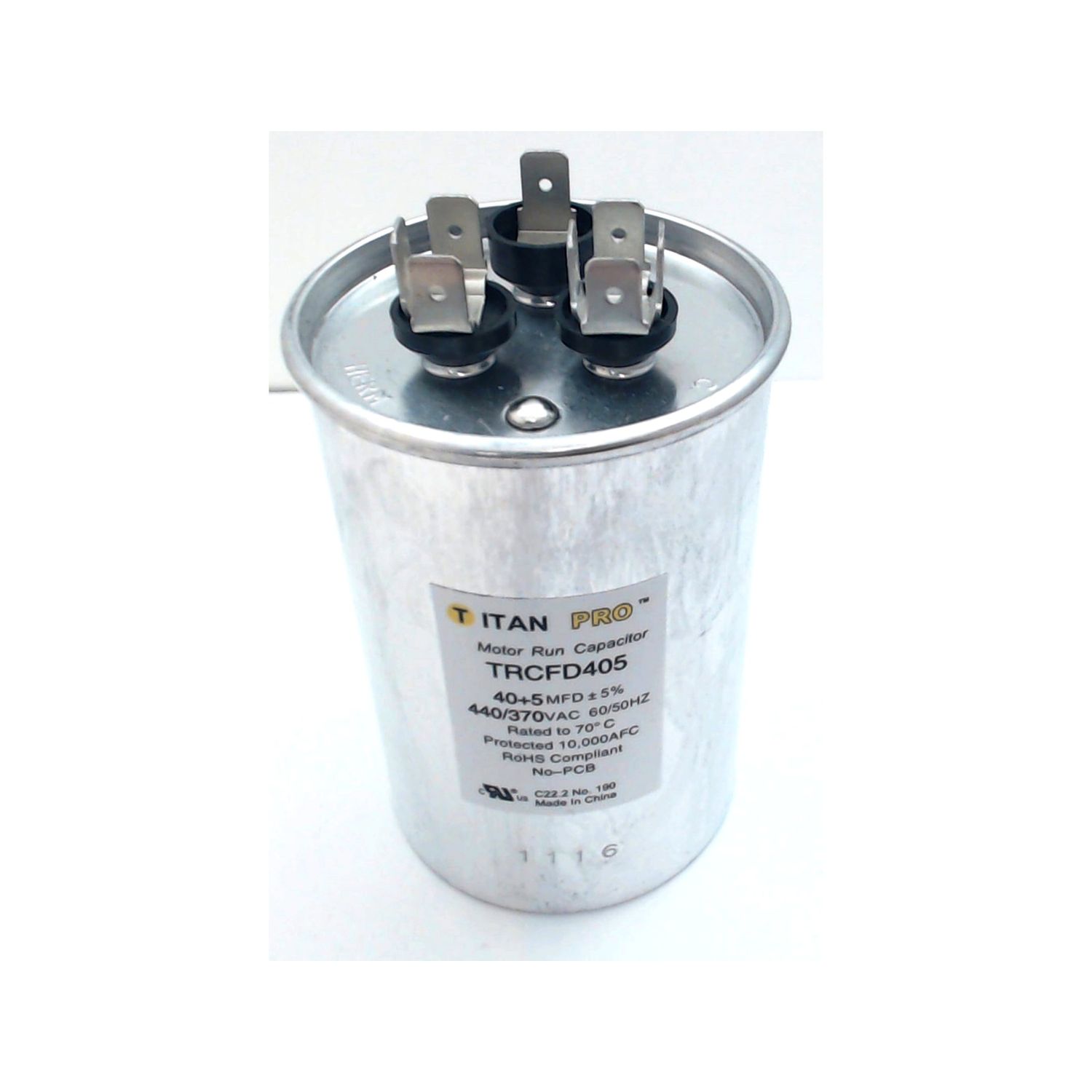 45/5 MFD 370/440 VAC RUN CAPACITOR