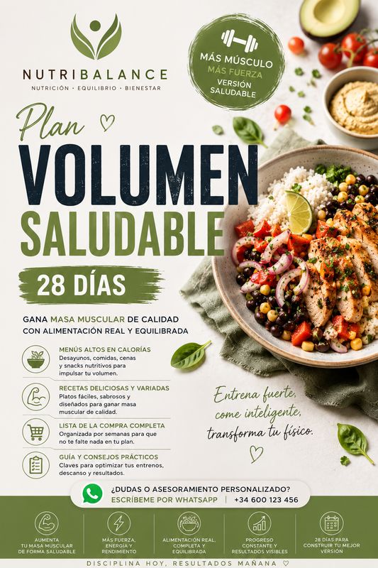 PLAN VOLUMEN SALUDABLE 28 DIAS