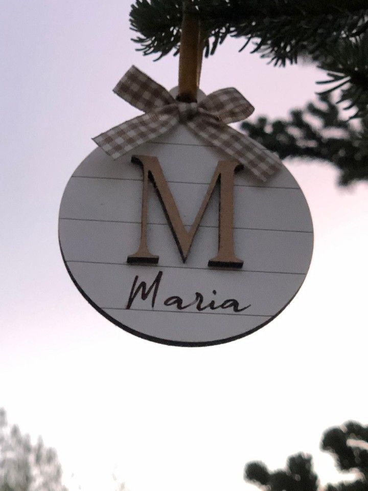 BOLA NAVIDAD PERSONALIZADA DM BLANCO