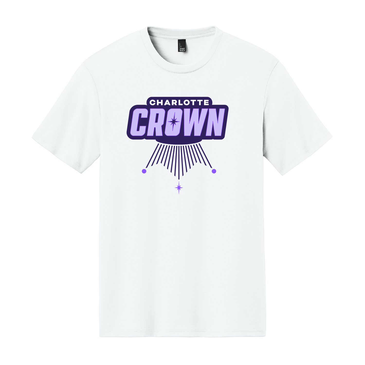Charlotte Crown District White Tee