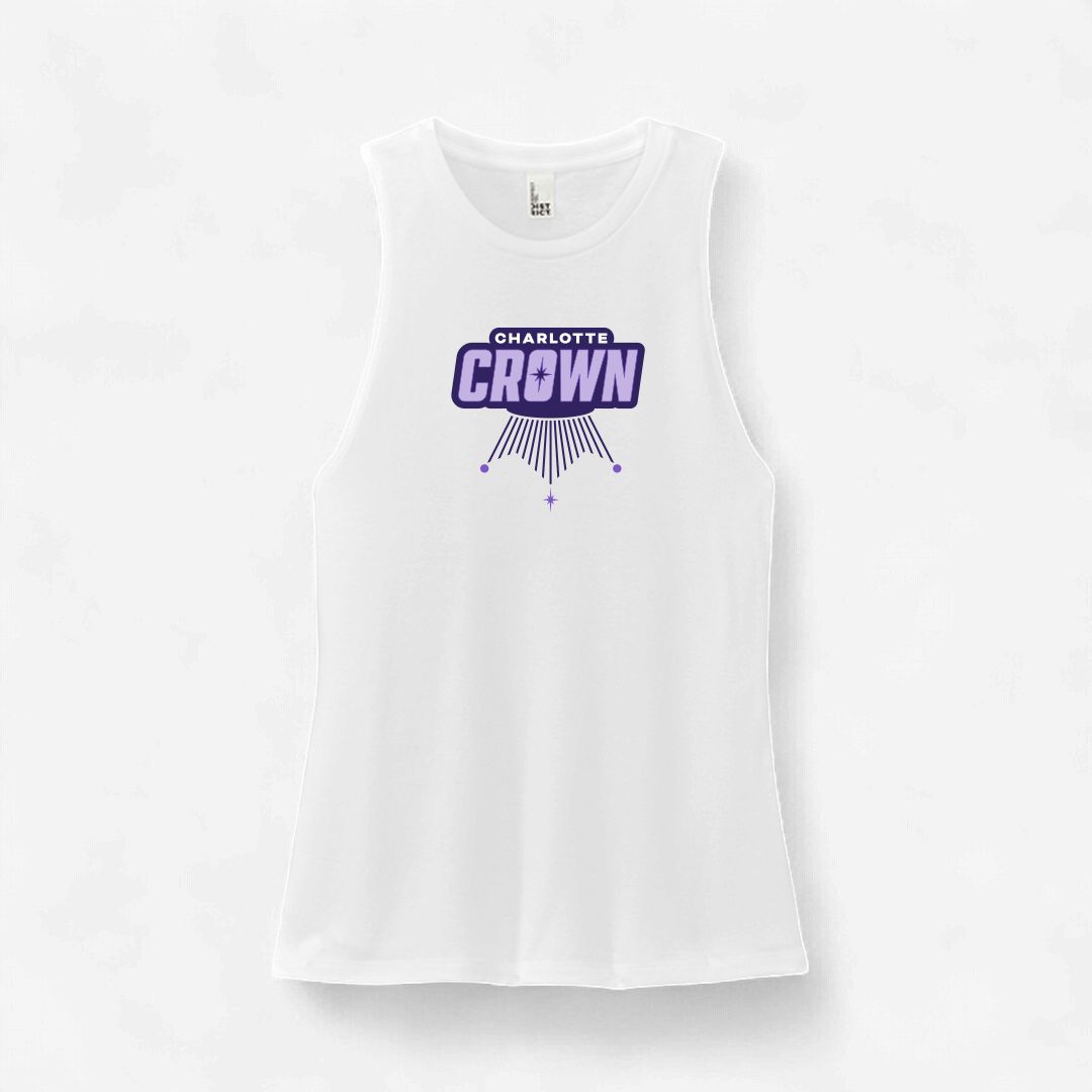 Charlotte Crown Women's White Tank Top