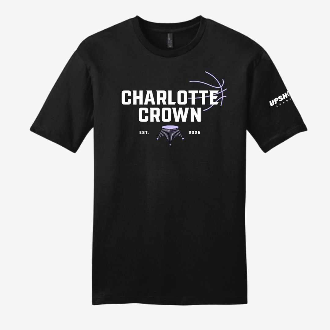 Charlotte Crown Black Framework Tee
