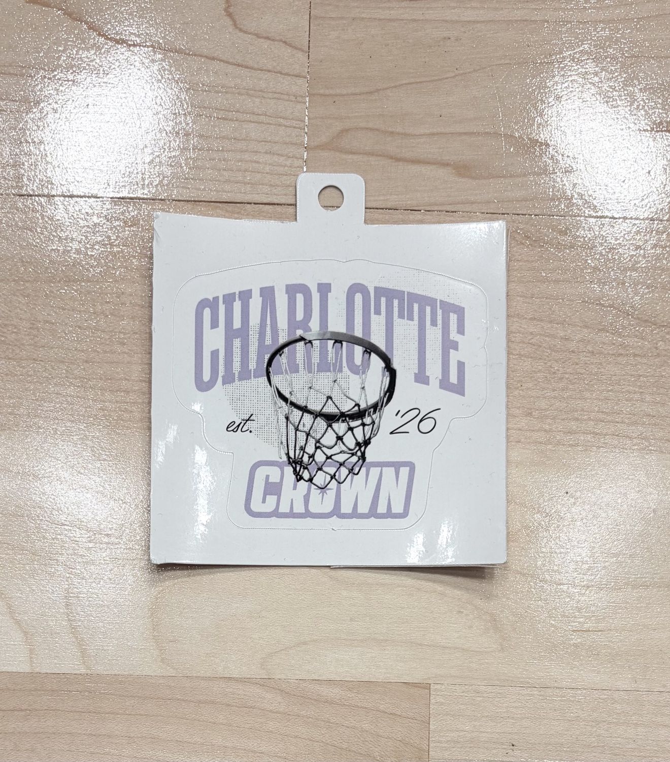Charlotte Crown Net Sticker
