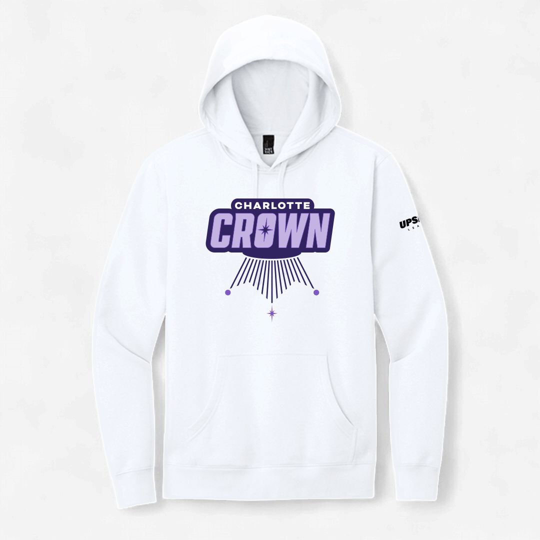Charlotte Crown White Primary Core Hoodie