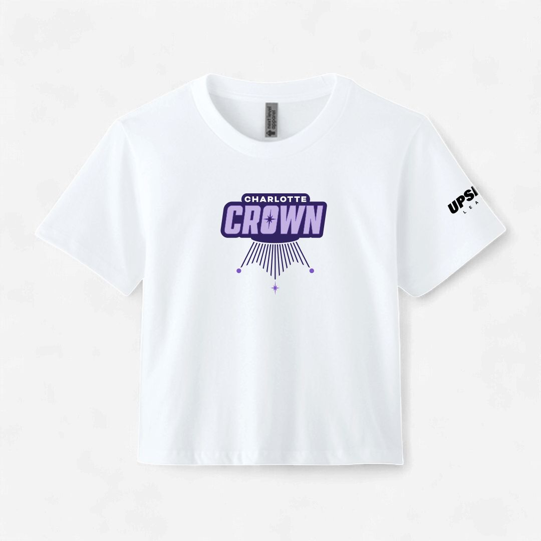 Charlotte Crown Women's White Boxy Tee