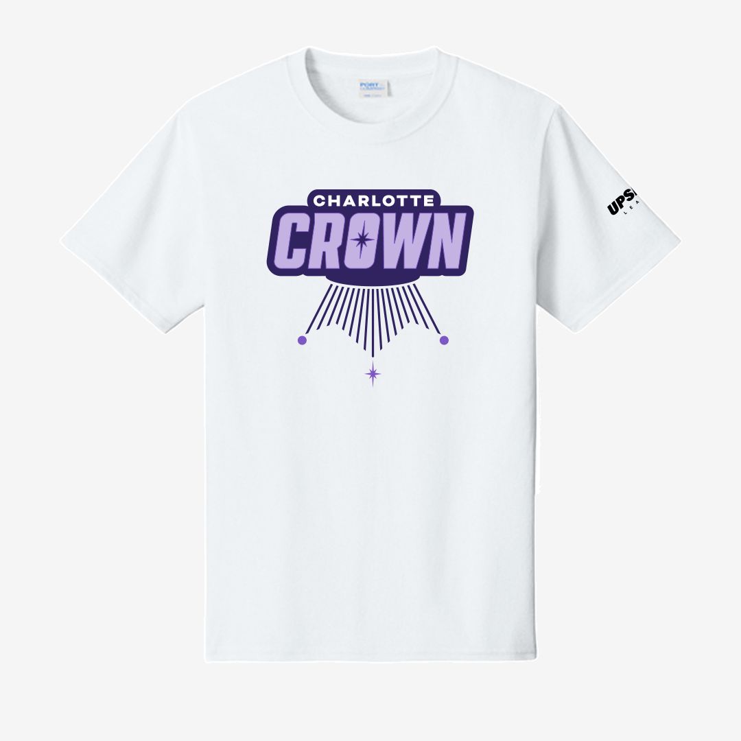Charlotte Crown White Primary Core Tee