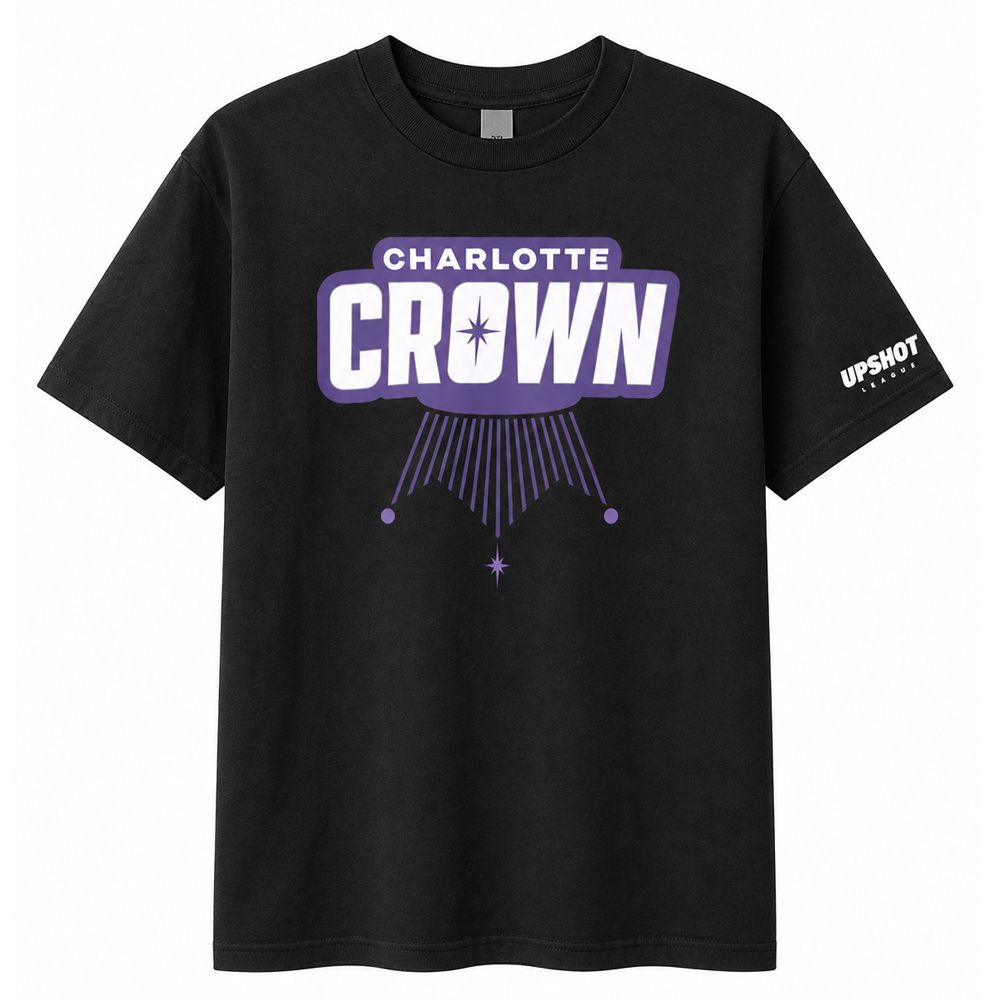 Charlotte Crown Black Primary Tee
