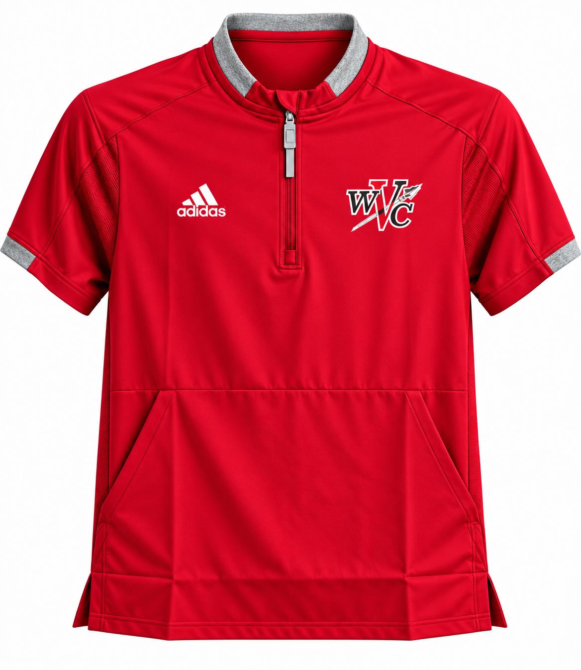 WVC Baseball Pullover, Colour: Red, Size: Small