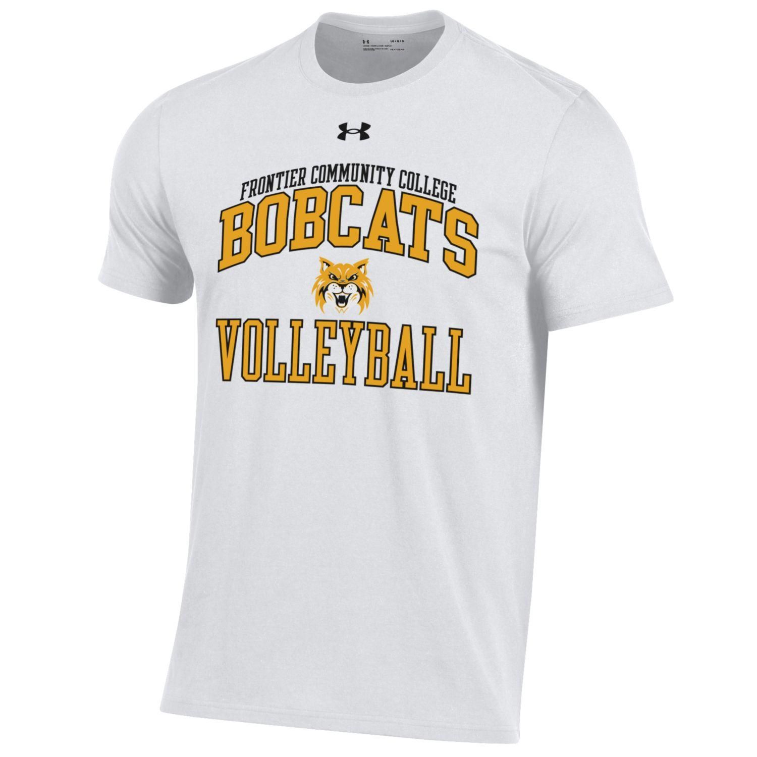 UA Volleyball Tee, Color: white, Size: small