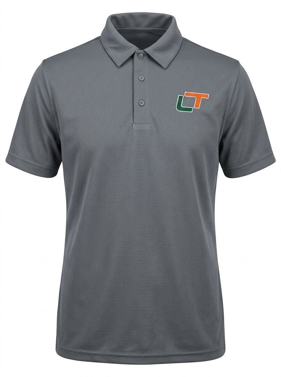 MENS GRAY POLO