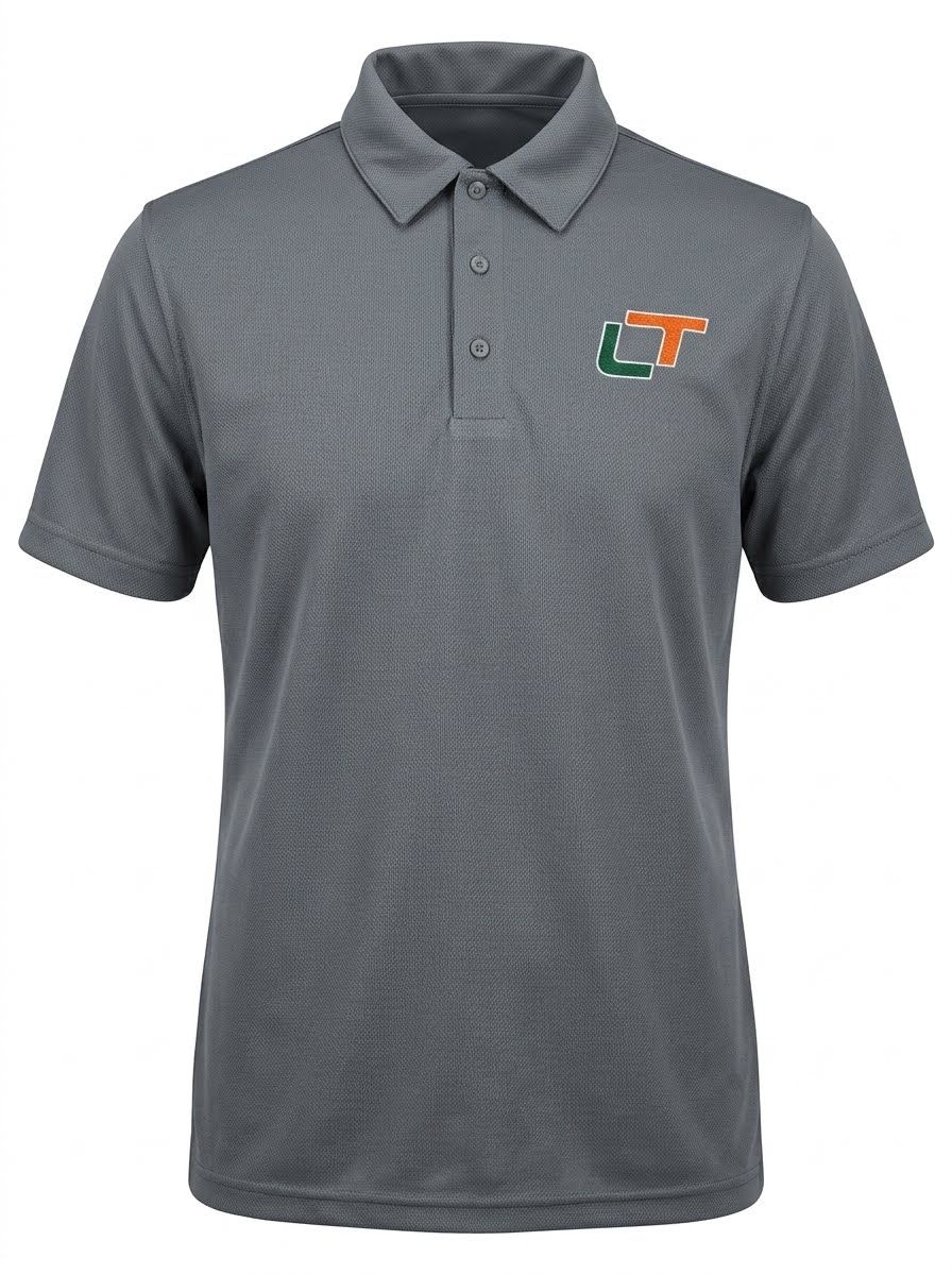 MENS GRAY POLO