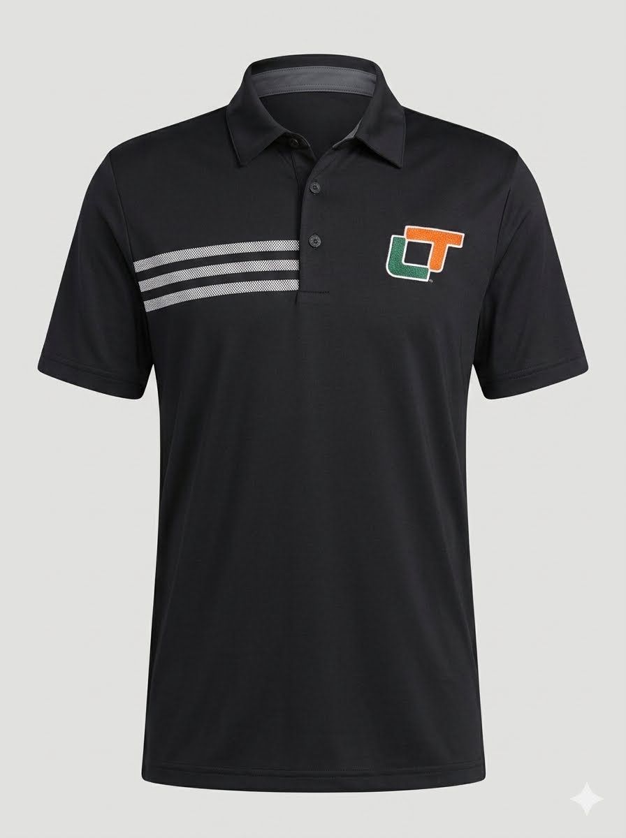 BLACK MEN'S POLO