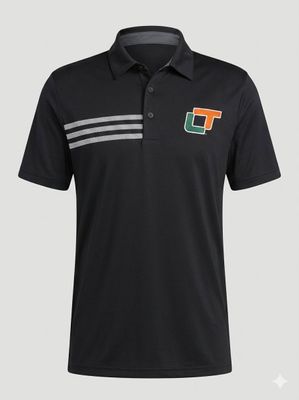 BLACK MEN'S POLO