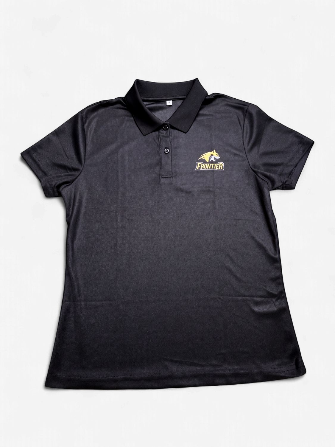 FCC Wmns Polo Blk, Color: black, Size: small