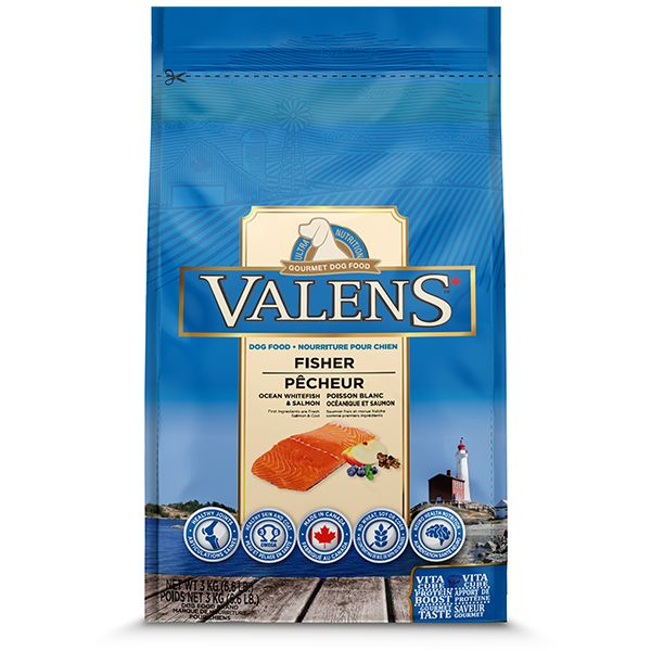 Valens Dog Fisher Ocean Whitefish &amp; Salmon, Size: 3kg