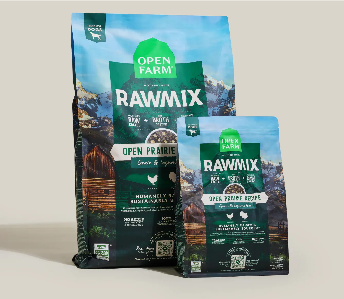 Open Farm Dog RawMix GF Open Prairie, Size: 3.5lb