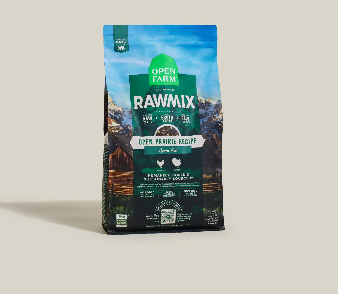 Open Farm Cat RawMix GF Open Prairie 2.25 lb