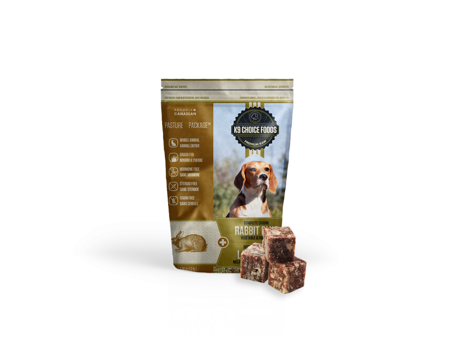 K9 Choice Dog Complete Cuisine Rabbit Plus, Size: 3 lb