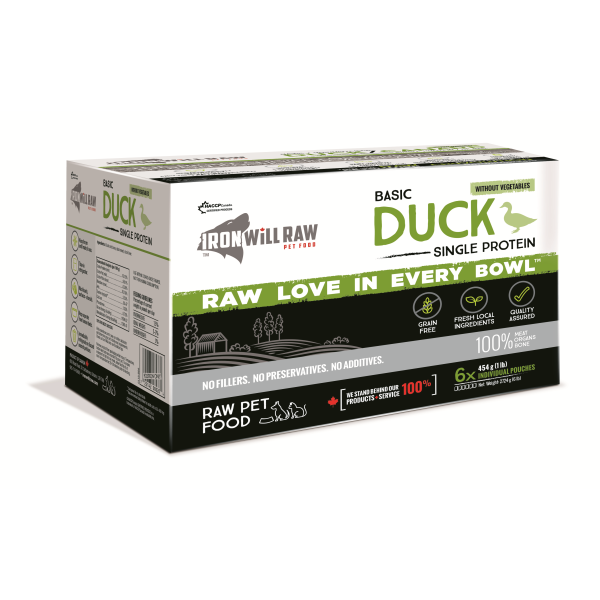 Iron Will Raw Dog/Cat Nothing But Duck 6/1 lb