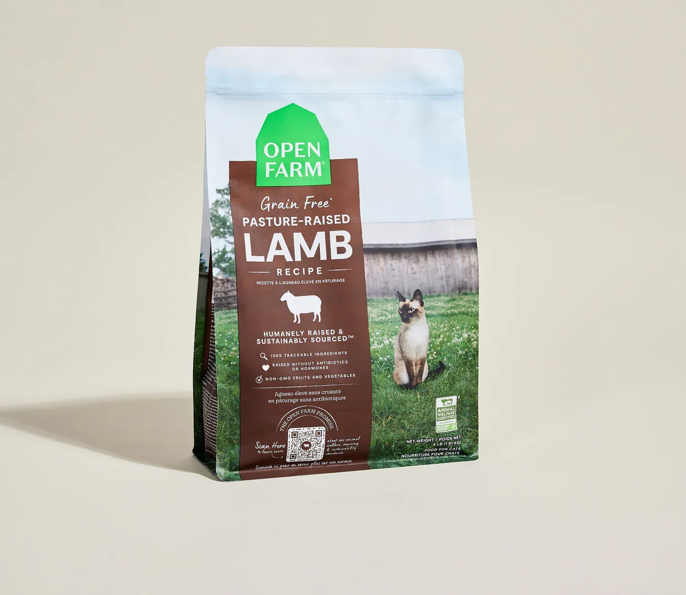 Open Farm Cat Pasture Raised Lamb 4 lb