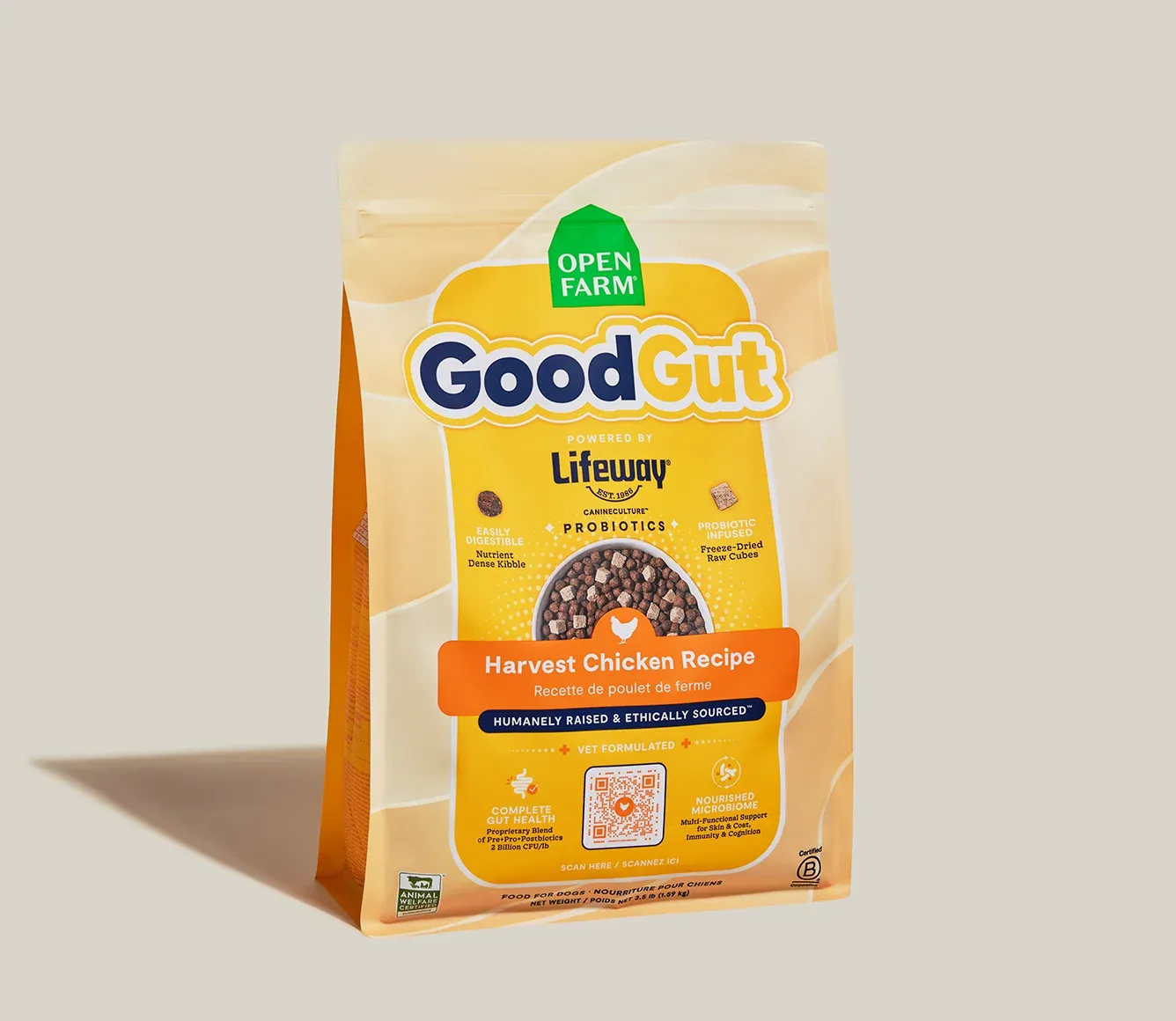 GoodGut Harvest Chicken Dog Kibble, Size: 3.5lb