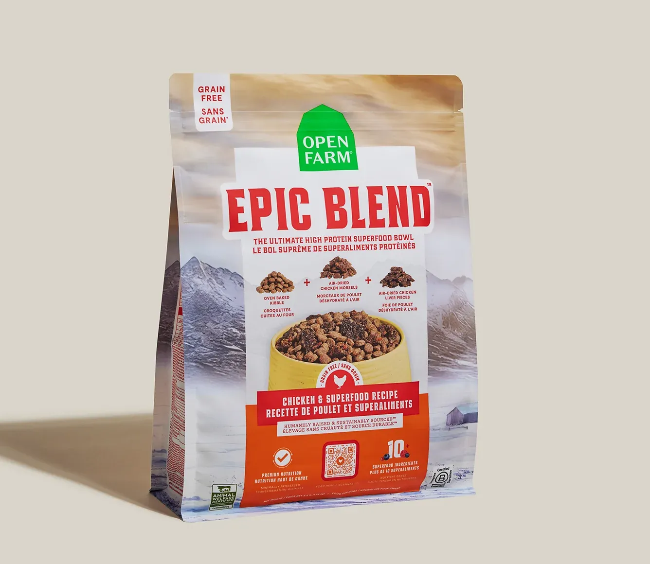 Epic Blend Chicken &amp; Superfood Grain-Free Dog Kibble, Size: 3.5lb