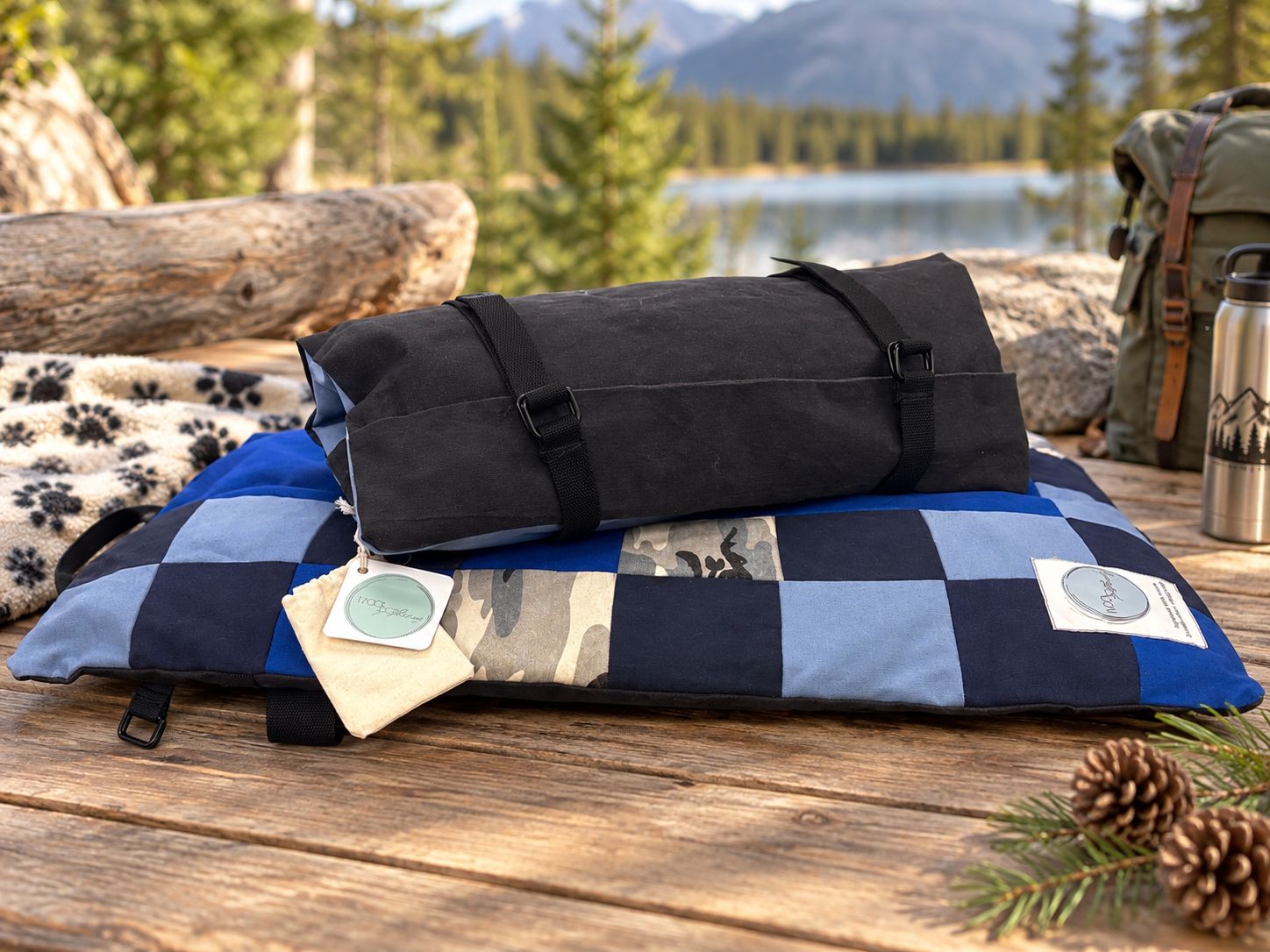 WOOLgathering Handcrafted Travel Beds, Size: Small