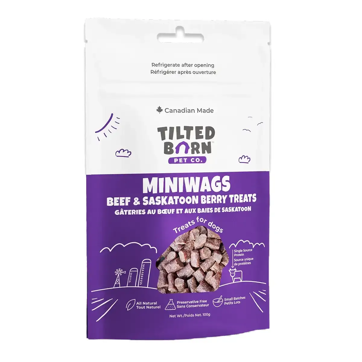 Tilted Barn Beef &amp; Saskatoon Berry Miniwags