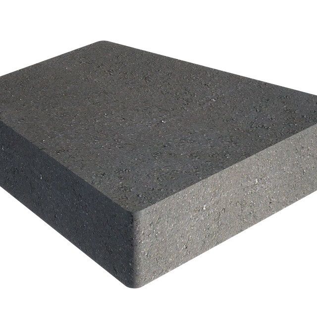 4" Trapezoid Smooth Cap Shaded Gray - Each