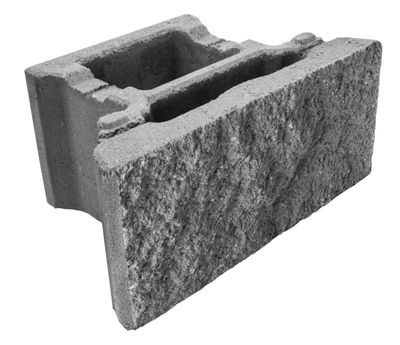 Diamond Pro Air Straight Retaining Wall Tan - Each