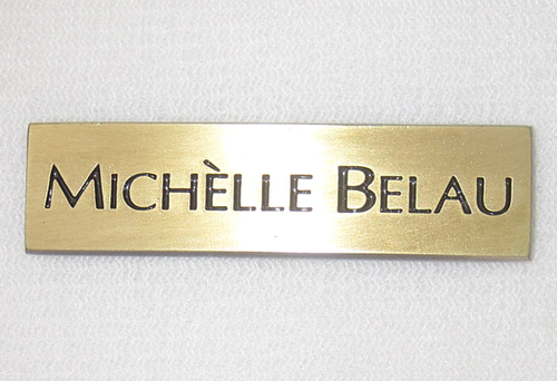 Placas de metal para bolsos