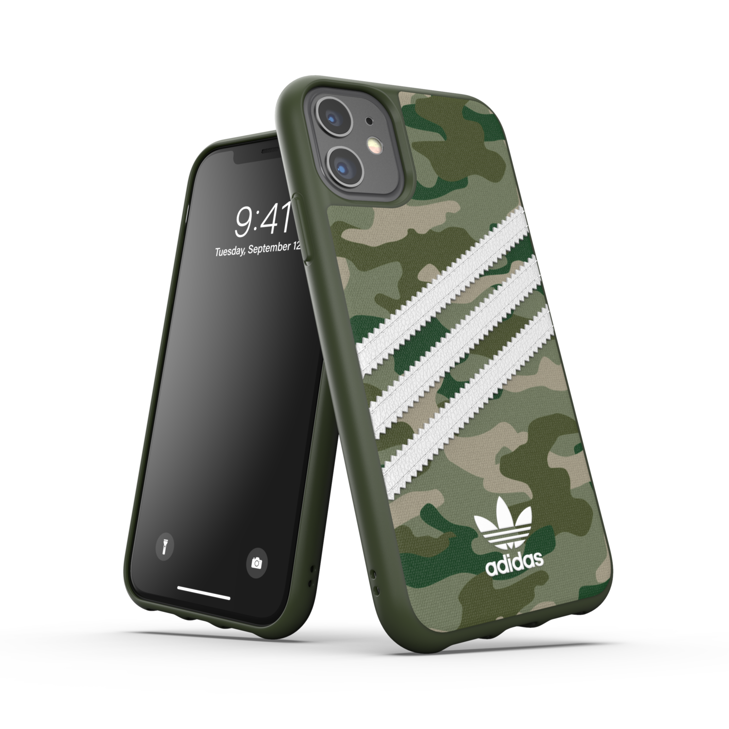 adidas OR Moulded Case Camo Woman FW19 for iPhone 11 raw green