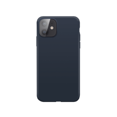 XQISIT Silicone Case Anti Bac for iPhone 12 mini blue