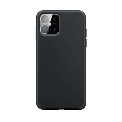 XQISIT Silicone Case Anti Bac for iPhone 12 Pro Max black