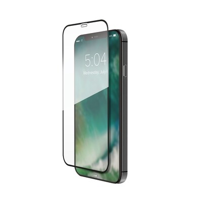 XQISIT Tough Glass Edge to Edge for iPhone 12 / 12 Pro clear