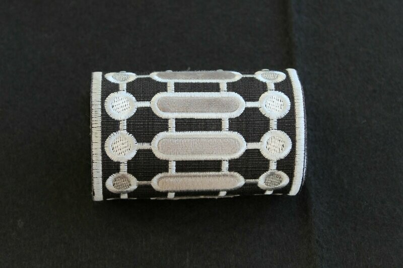 BLACK/BLUE MATRIX BRAID per metre
