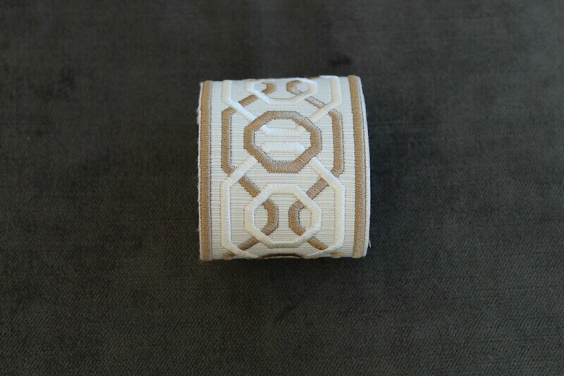 CREAM GOLD ORIGIN BRAID per metre