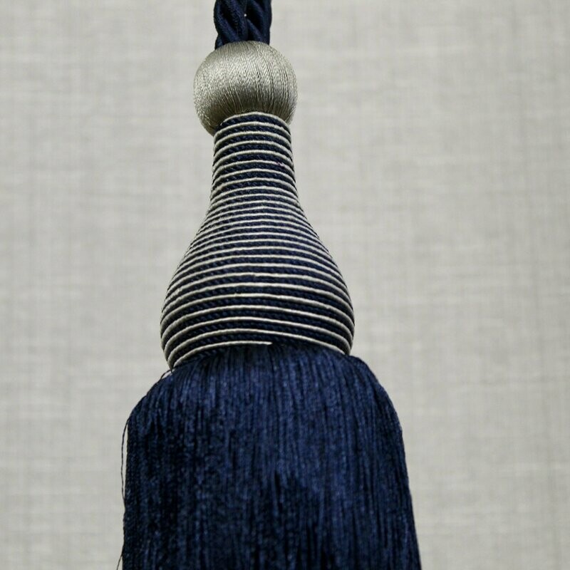 Scala Tie Back Navy w/Silver