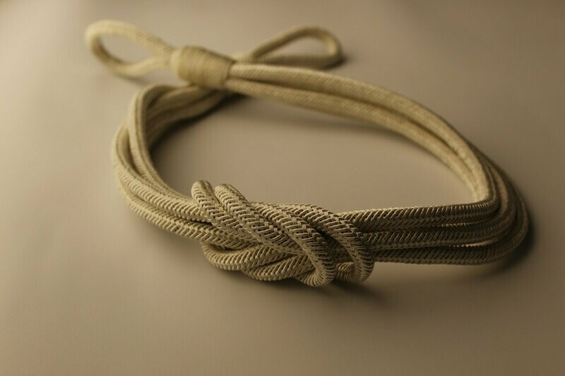 Rome Knot Tie Back Ivory