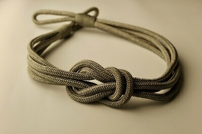 Rome Knot Tie Back Dark Taupe