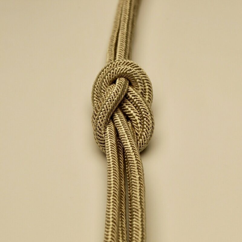 Rome Knot Tie Back Cream Gold