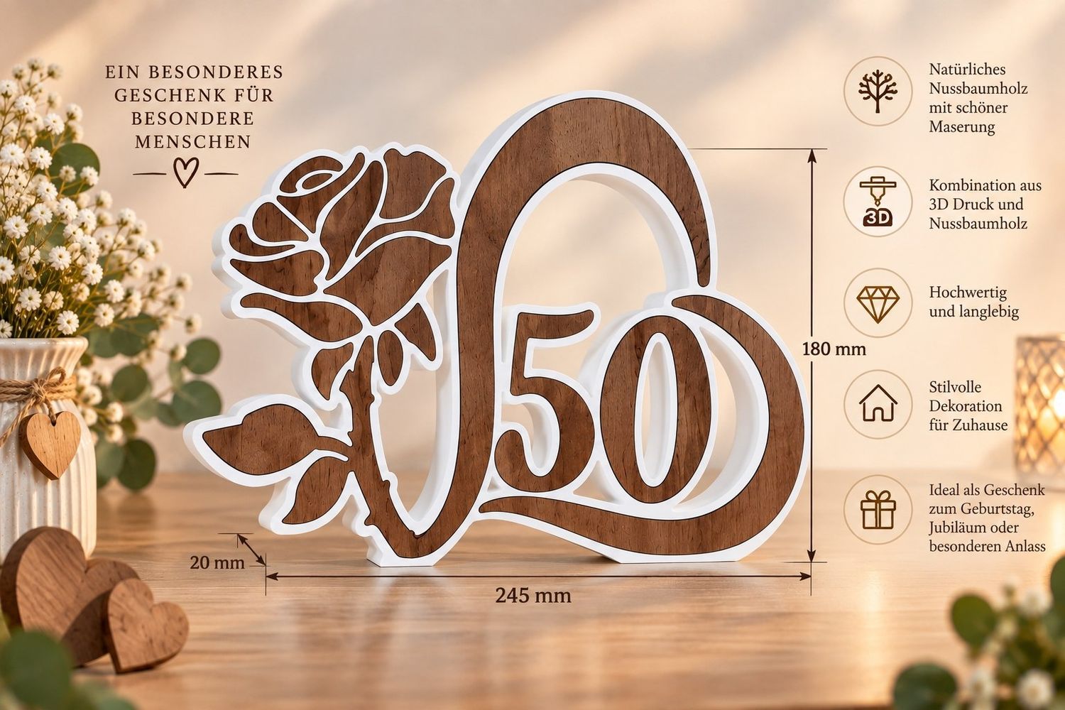 Lebensrose – besonderes Geschenk für besondere Lebensjahre Lebensrose – besonderes Geschenk für besondere Lebensjahre