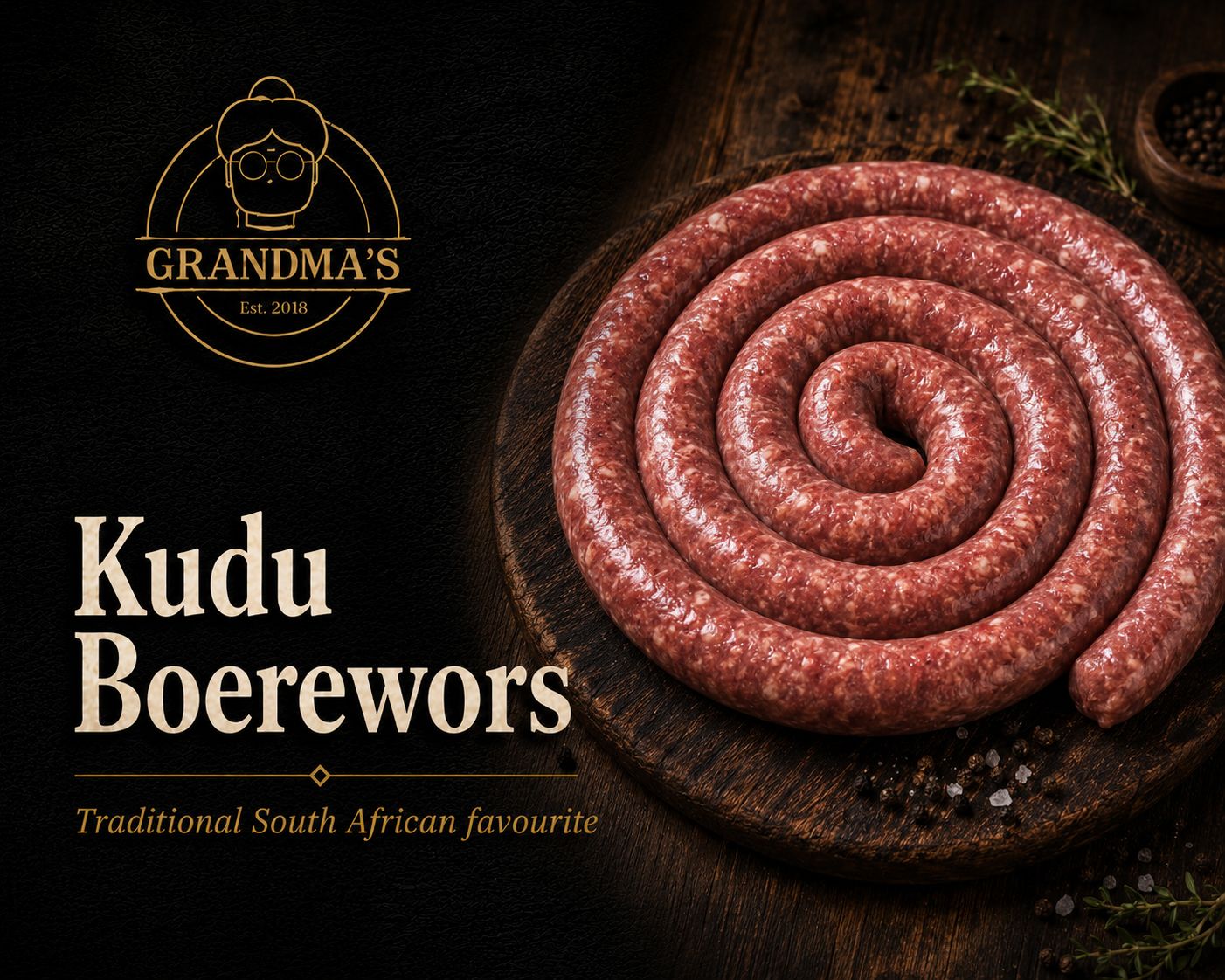 Kudu Boerewors/Kudu Sausage