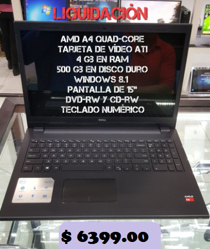 DELL-INSPIRON-AMD RADEON R4 15&quot;