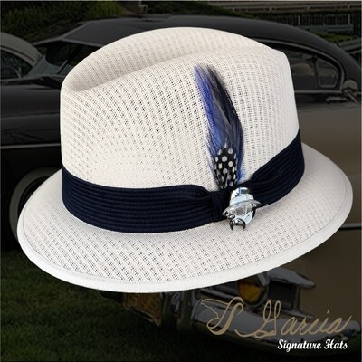 Classic White Lowrider Derby w/ Felix Pin