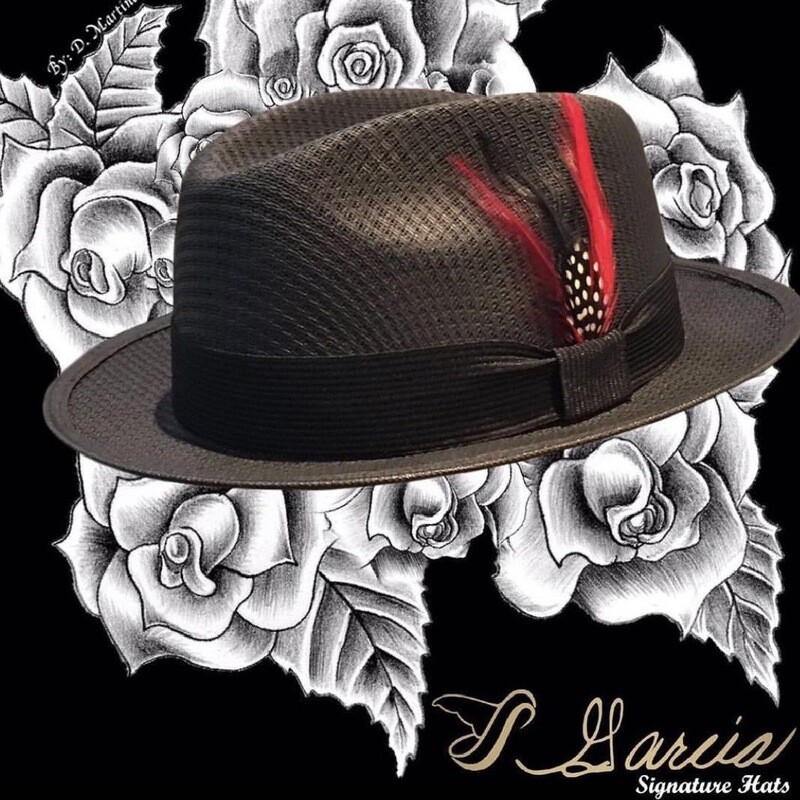 Black Flipped Short Brim Viejo