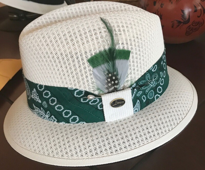 White Classic Lowrider W/ Green Bandana