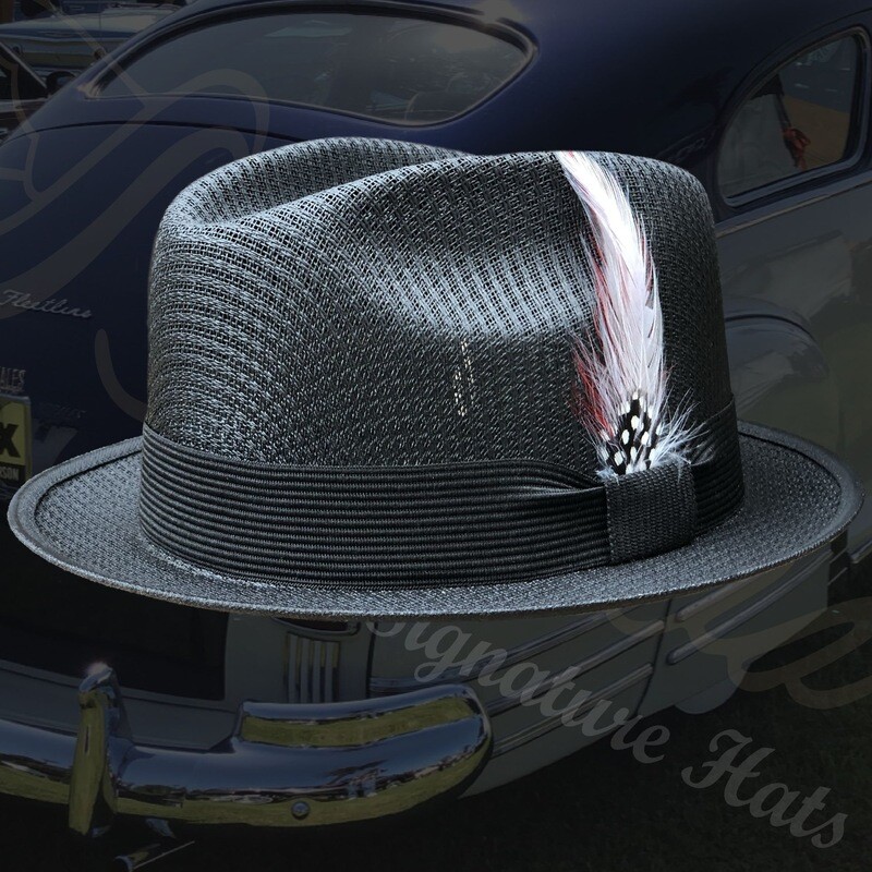 Black Flipped Short Brim Viejo