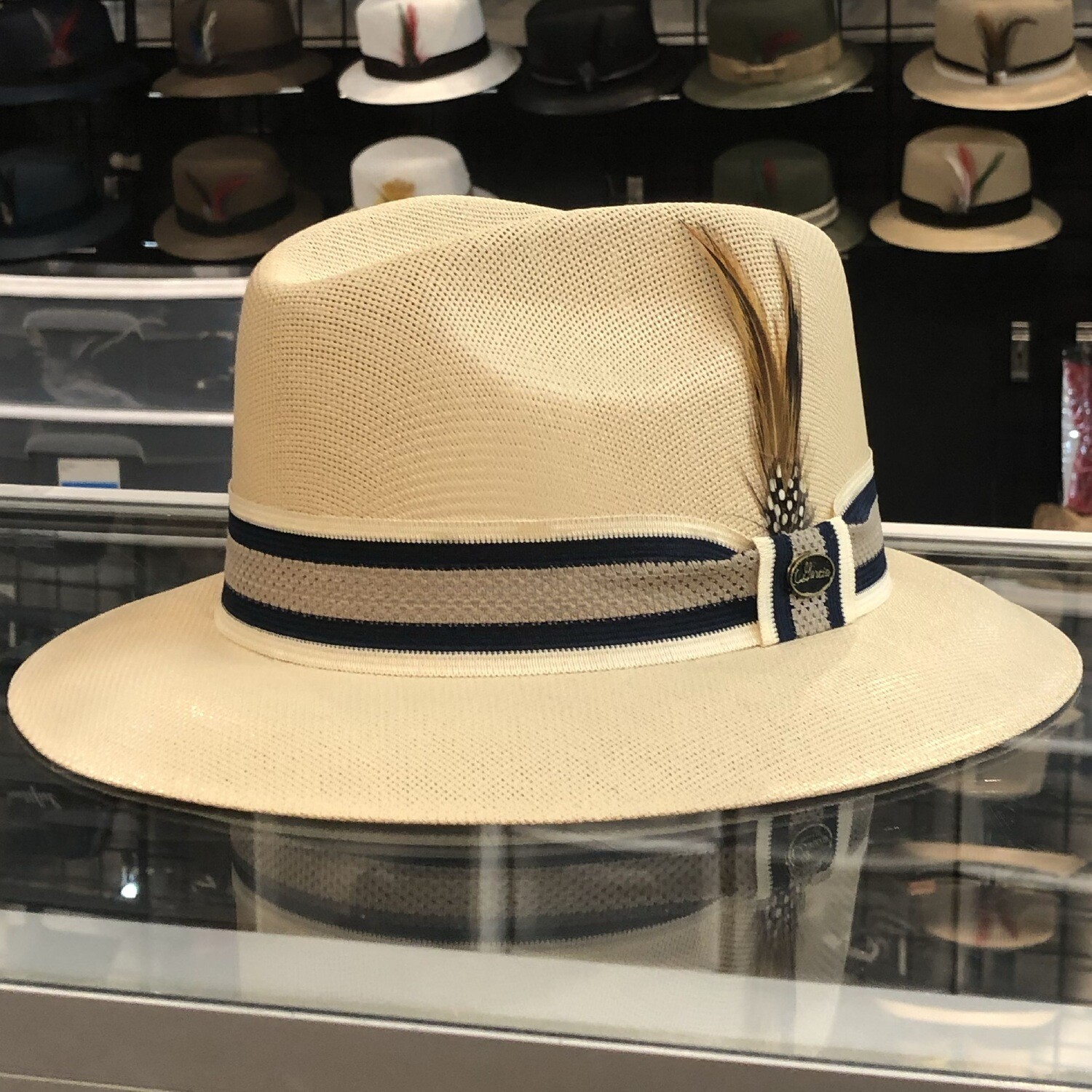 Custom Golden Line Ivory Viejo Fedora